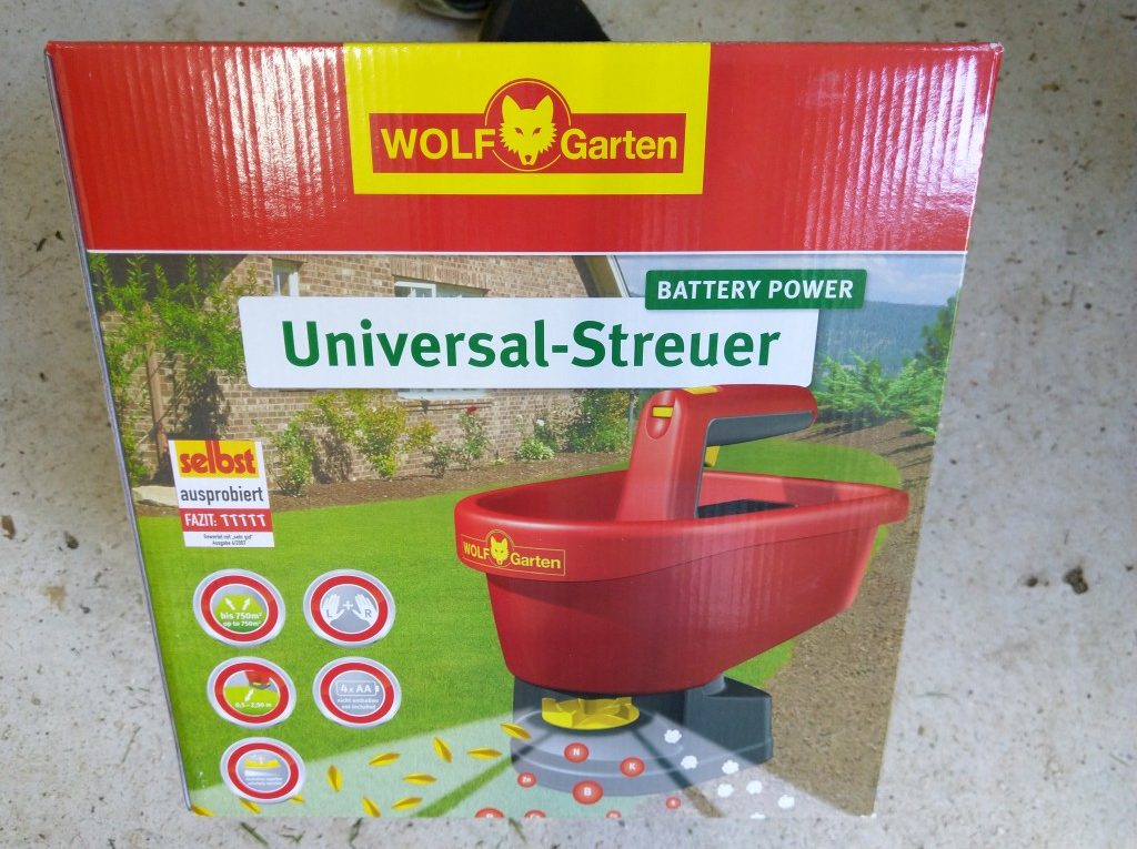 WOLF-Garten Universalstreuer WE-B für Sand, Salz, Dünger & mehr